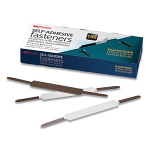 Officemate Self-Adhesive Two-Prong Folder Fastener Bases - OIC99875 ...