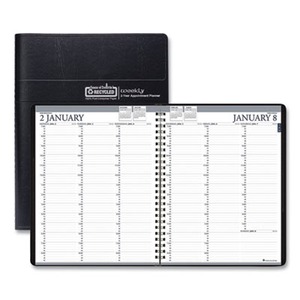 House Of Doolittle Two-Year Professional Weekly Planner 11 X 8.5 Black