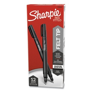  SHARPIE Art Pens, Fine Point, Assorted Colors, Hard Case, 12  Pack (1982057) : Office Products