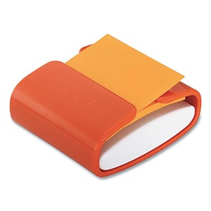 Noted by Post-it® Compact Holder with Notes, Warm Colors, Round