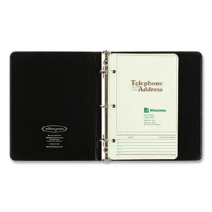 Wilson Jones Looseleaf Phone/Address Book - WLJ812B - Shoplet.com