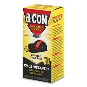 d-CON Reusable Ultra Set Covered Mouse Snap Trap, 1 Traps each, (Pack of 9)