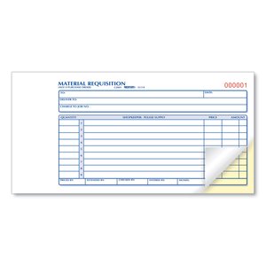 Rediform Material Requisition Book - RED1L114 - Shoplet.com