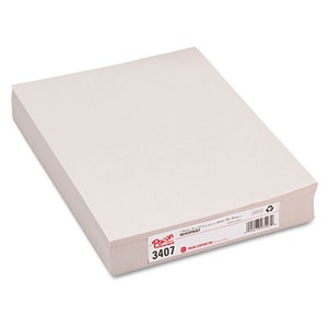 Pacon White Drawing Paper, 47lb, 12 x 18, Pure White, 500/Ream