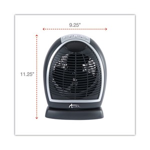 Alera Digital Fan-Forced Oscillating Heater - ALEHEFF12B - Shoplet.com