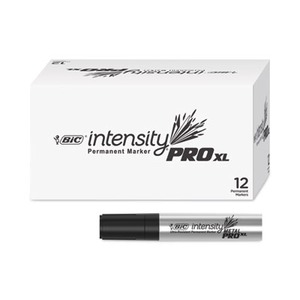 Bic Intensity Metal Pro Xl Permanent Marker, Broad, Black 
