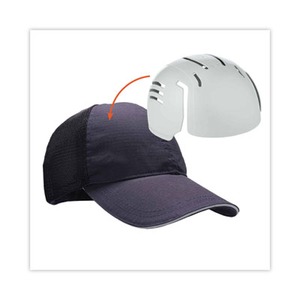 Skullerz 8946 Baseball Cap with Bump Cap Insert, OS, Navy, Ships in 1-3 Business Days