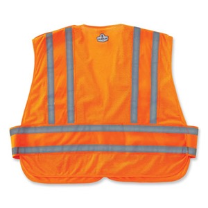 GloWear 8244PSV Class 2 Expandable Public Safety Hook and Loop Vest, Polyester, 3XL Plus, Orange, Ships in 1-3 Business Days GloWear 8244PSV Class 2 Expandable Public Safety Hook and Loop Vest, Polyester, 3XL Plus, Orange, Ships in 1-3 Business Days