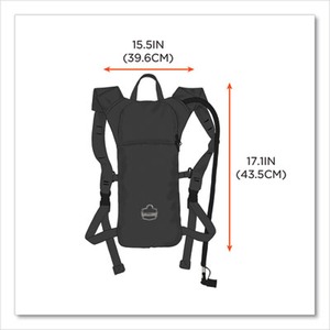 Chill-Its 5155 Low Profile Hydration Pack, 2 L, Black, Ships in 1-3 Business Days
