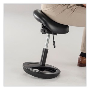 Twixt Sitting-Height Saddle Seat Stool, Backless, Max 300lb, 19