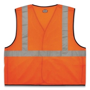 GloWear 8216BA Class 2 Breakaway Mesh ID Holder Vest, Polyester, Small/Medium, Orange, Ships in 1-3 Business Days GloWear 8216BA Class 2 Breakaway Mesh ID Holder Vest, Polyester, Small/Medium, Orange, Ships in 1-3 Business Days