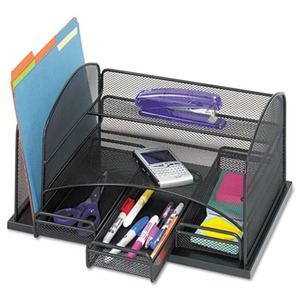 Rubbermaid Hanging Desk Drawer Organizer Plastic Black 11916ROS