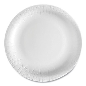 Dixie White Paper Plates, 8.5 Diameter, Wrapped in Packs 5, White, 5/Pack,  100 Packs/Carton (DBP09WR5)