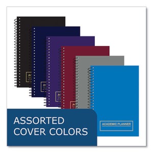 Wirebound Academic Weekly Planner, Asst Cover Color, 8 x 5.5, 14-Month (July - August) 2023-2024, 28/CT,Ships in 4-6 Bus Days