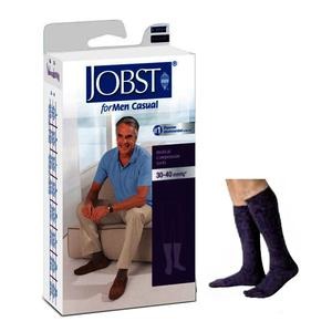 Bsn Jobst For Men Casual Knee-High, 30-40, Closed, Navy, X-Large ...