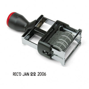 Cosco 2000 Plus self-inking date and phrase stamp - COS010173 - Shoplet.com