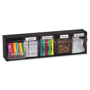 Deflecto Tilt Bin Interlocking Multi-Bin Storage Organizer