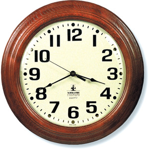 CHICAGO LIGHTHOUSE FOR THE BLIND Black ATOMIC Contemporary Clock
