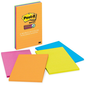 Post-it Super Sticky Note Pads - Marrakesh Collection - MMM3321SSAN 