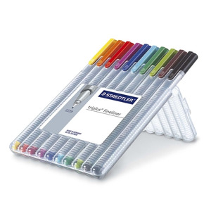 Staedtler Triplus Fineliner Porous Point Pen - STD334SB10 - Shoplet.com