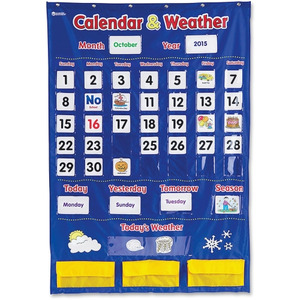 33" Height X 13" Width 14 Carson-dellosa Scheduling Pocket Chart cd5615 