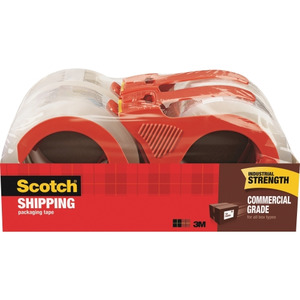 Scotch Packaging Tape Heavy Duty Shipping, Clear, 1.88 in. x 54.6 yd, 6 Rolls, Size: 1.88 x 1000