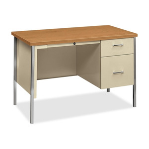 HON 34000 Series Small Office Desk - 2-Drawer - HON34002RCL - Shoplet.com