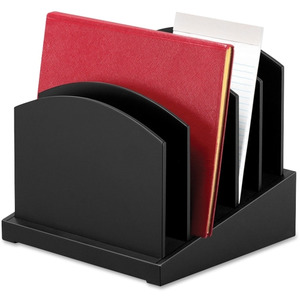 Victor 8601-5 Midnight Black Incline File - Desktop - Black - Wood - 1Each