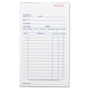 Business Source All-purpose Carbonless Forms Book - BSN39550 - Shoplet.com