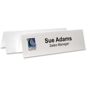 C-Line Scored Name Tent Cardstock for Laser/Inkjet Printers - CLI87587 ...