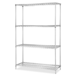 Lorell Industrial Wire Starter Shelving Unit - 48 Lorell Industrial Wire Starter Shelving Unit - 48
