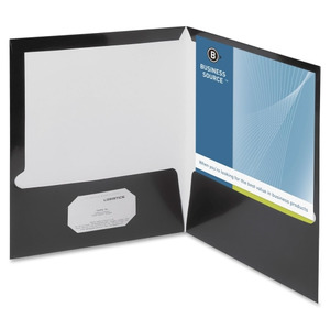 Business Source Letter Pocket Folder - BSN44423 - Shoplet.com
