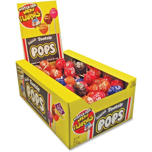 TOOTSIE ROLL INDUSTRIES Tootsie Assorted Flavors Candy Center Lollipops ...