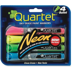 markers erase dry neon quartet