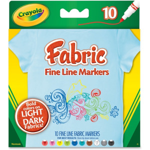 Crayola Bright Fabric Markers - CYO588626 