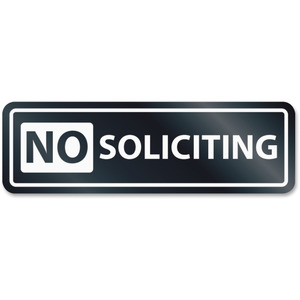 headline no soliciting window sign uss9435 shopletcom