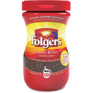 Folgers Classic Roast Instant Coffee Crystals Instant - FOL20629 ...