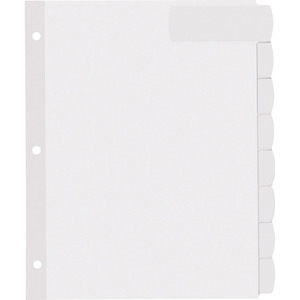 Avery Big Tab Printable Large White Dividers with Easy Peel, 8 Tabs ...