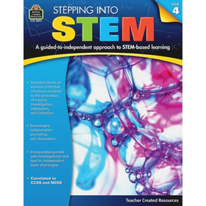 Teacher Created Resources Grade 4 Step Into STEM Workbook Printed Book ...