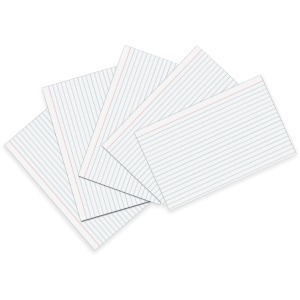 Oxford Blank Index Cards, White, 4 x 6 - 300 pack