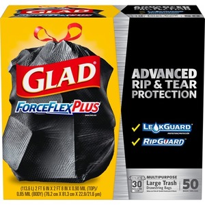 CLO70320CT - Glad ForceFlexPlus Tall Kitchen Drawstring Trash