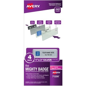 Avery The Mighty Badge Mighty Badge Professional Reusable Name Badge System  - AVE71201 