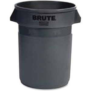Rubbermaid Commercial Vented Brute 32-gallon Container - 32 gal Capacity - Round - Manual - UV Resistant, Vented, Fade Resistant, Crack Resistant, Crush Resistant, Warp Resistant, Reinforced Base, Durable, Tear Resistant, Damage Resistant, Contoured