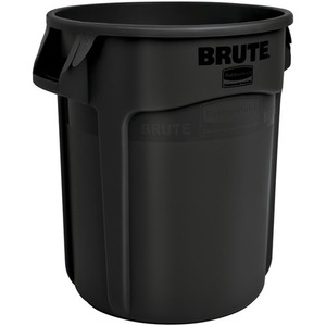 Rubbermaid 9W27 Brute 50 Gallon Rollout Trash Can With Lid, Gray