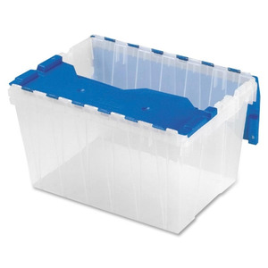 Akro-Mils Keepbox Attached Lid Containers, Flip Totes, Plastic Storage  Bins
