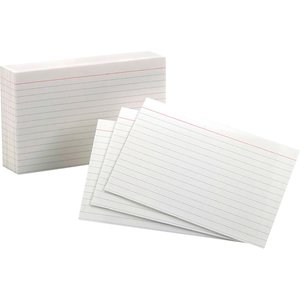 Oxford Ruled Mini Index Cards - PFX10009 - Shoplet.com