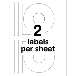 Avery 5931 Laser Labels Shuttered Jewel Case Inserts with Software for ...