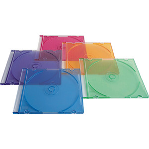 Download Verbatim CD/DVD Color Slim Jewel Cases, Assorted - 50pk - VER94178 - Shoplet.com