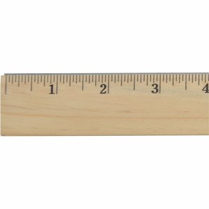 Westcott Beveled Metal Edge Wood Rulers - ACM05011 - Shoplet.com