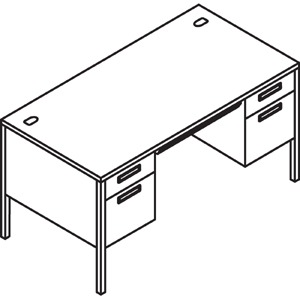 hon metro classic double pedestal desk